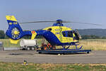 Lions Air Skymedia, HB-ZUE, Eurocopter EC135 T2+, msn: 0672, 17.Juni 2023, LSZF Birrfeld, Switzerland.