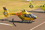 EC 135 P2 des ADAC D-HSWG vor der ADAC-Werft in EDKB - 03.04.2025