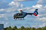 EC 135P-2, D-HRPA der Polizeihubschrauberstaffel Rheinland Pfalz, beim Start in Koblenz-Winningen - 05.09.2011