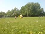 Christoph 6 D-HLDM bei einem Unfall am Mahndorfer See