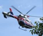 Der Hubschrauber MD-902 Explorer der Luxembourg Air Rescue kurz nach dem Start in Erpeldange/Wiltz am 17.06.07.