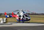 MDD 900 Explorer der  Luxembourg Air Rescue  beim Tanken in Bonn-Hangelar - 02.03.2011