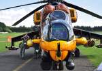 Mi-24 Hind Frontaufnahme, auf dem Flugtag in Breitscheid 21.08.2010