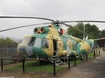 Mi-8 (752) mittlerer Transporthubschrauber der ehemaligen Nationalen Volksarmee (NVA) der DDR. Aufgenommen im Grenzmuseum Bad Sooden-Allendorf, 13.Oktober 2016.