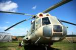 Frontansicht der NVA Mil Mi-9 482 am 24.07.2011 im Flugplatzmuseum Cottbus