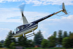 Rundflüge mit Robinson Helikopter R44 (D-HUTT) über Torgelow zur Wirtschaftsmesse.