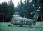 H 34 G-III, PF+461 vom HFlgBtl 6, am 25.10.1963 in Bereitschaft beim Nato-Manöver  Kolibri  in Süddeutschland.