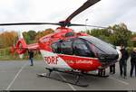 Eurocopter EC-135 P2+ (D-HDRY | 1029) der DRF Luftrettung, ausgestellt bei der FLORIAN in Dresden, der  Fachmesse für Feuerwehr, Zivil- und Katastrophenschutz .
Die Aufnahme stammt von Theodor Wolf und wurde zur Veröffentlichung freigegeben. [© Theodor Wolf | Oktober 2017]