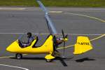 Gyrocopter auf dem Flughafen Heringsdorf.