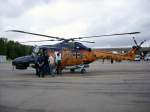 Ein Sea Lynx Mk 88A beim SAR Meet in Kiel-Holtenau am 28.06.08