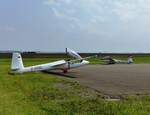 Marganski Swift S-1, D-9590 und OE-5554 am Start in Gera ( EDAJ ) am 22.7.2021