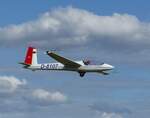 Marganski Swift S-1, D-8107 vor der Landung in Gera (EDAJ) am 7.7.2024