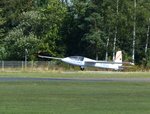 Marganski Swift S-1, D-5542, bei der Landung in Gera (EDAJ) am 20.8.2016