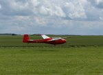D-9177, Scheibe Bergfalke III bei der Landung in Gera (EDAJ) am 19.6.2016