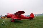 Eine Beech 17 Staggerwing bei den Flugtagen Lbeck am 27.09.08 auf dem Flughafen Lbeck Blankensee.