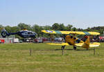 Germany Police, EC-135P2+, D-HBBY, Quax, Boeing Stearman N2S-3 , N3972U, Flugplatz Bienenfarm, 13.05.2023