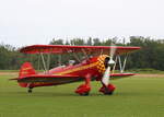 Private PT-13D Kaydet Boeing Stearman, D-EDMV, Flugplatz Bienenfarm, 08.08.2025