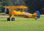 Quax, N2S-3 Boeing Staerman, D-EQXL, Flugplatz Bienenfarm, 09.08.2025