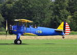 Private N2S-3 Boeing Stearman, N178MD, Flugplatz Bienenfarm, 09.08.2025
