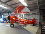 Boeing Stearman PT-13 Kaydet, VH-DNN, Caloundra Aerodrom (CUD/YCDR), 16.8.2025