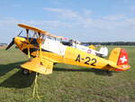 Private Bcker Bu-131APM Jungmann, HB-UUM, Flugplatz Bienefarm, 09.08.2025