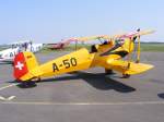  Bücker Bü-131 Jungmann, D-EBPT (A50), Flugplatz Gera (EDAJ),4.7.2015