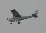 Cessna im Anflug uf Findel/Luxemburg.