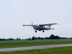 Cessna 206 Soloy, N21SC, Springermaschine von Aero Fallschirmsport gestartet in Gera (EDAJ)an Himmelfahrt 2011