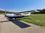Cessna P 210 Silver Eagle, N5464S, Flugplatz Vrsar (LDPV), 26.8.2022