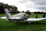 Tage der offenen Tr, Segelfluggelnde Peine-Glindbruchkippe, August 2010
Motorflugzeug nach Landung