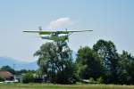 Cessna F150M D-ECMX in Anflug auf Hohenems/Vorarlberg - 16.07.2011