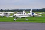 Cirrus SR-22 GTS mit US-Zulassung, N567DM, am Flugplatz Bonn-Hangelar 10.09.2010