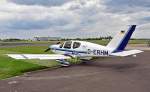 Socata TB-10 Tobago, D-ERHM, vor dem Tower in Koblenz-Winningen - 10.08.2010