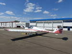 Diamond Aircraft DV 20 Katana, D-EVCB auf dem Vorfeld in Gera am 30.5.2019