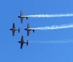 Die Royal Jordan Falcons mit ihren EXTRA 330LX  bei der Flugplatz Kerb 2026 in Gelnhausen (EDFG) 