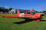 Privat, D-EEHA, Grumman American AA-5 Traveler, S/N: AA5-0031. Grumman Fly-In,  Bonn-Hangelar (EDKB) am 26.08.2023.