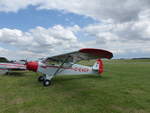 Piper PA 18 Super Cub, D-EAER, Flugplatz Gera (EDAJ) am 16.8.2019