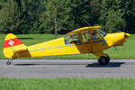 Private, HB-PPJ, Piper, PA-18-150 Super Cub, 05.09.2021, LSMF, Mollis, Switzerland