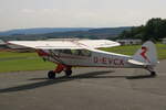 Privat, D-EVCX, Piper PA-18-125 Super Cub, S/N: 18-939. Fly-In und Flugplatzfest 2023 in Elz (EDFY) am 03.09.2023.
