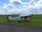 D-ESMW, Piper L-18C Super Cub, Flugplatz Gera (EDAJ), 3.7.2016