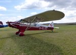 Piper 18-95 Super Cub, D-ELGC, Flugplatz Gera-Leumnitz (EDAJ), 13.8.2016