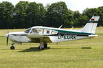 D-EGRK, Piper PA28-R-200 Cherokee Arrow II, in Ailertchen (EDGA) am 04.06.2017.