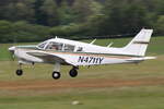 Privat, N4711Y, Piper PA-28R-200 Cherokee Arrow II. Bonn-Hangelar (EDKB) am 21.05.2022.