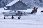 Fliegerschule Birrfeld, HB-PIX, Piper, PA28RT-201 Arrow IV, 23.01.2010, LSGK, Saanen, Switzerland     