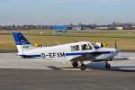 Piper PA 28-161 Cadet D-EFXM an der Tankstelle in Bonn-Hangelar - 09.02.2011