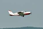 PA 28R-180 Arrow D-EXRH beim Start in Bonn-Hangelar - 21.08.2013