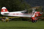 Private, HB-OBF, Piper, L4J Cub, 22.08.2009, Kestenholz, Switzerland     
