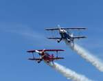 Pitts S2-A, N48KA und Pitts S2-B, N92ED beim Flugplatzfest in Moosburg auf der Kippe (EDPI) am 23.5.2026