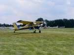 PZL 104 Wilga 35 D-EWHT bei der DM im Segelflug auf dem Flugplatz Zwickau (EDBI) am 28.5.2011