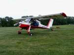 PZL 104 Wilga 80, D-EJLS auf dem Flugplatz Zwickau (EDBI)am 28.5.2011
